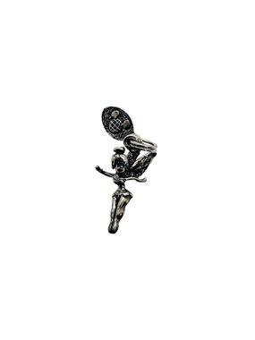 Vintage Disney Sterling Silver Tinkerbell Charm Small Fairy Pendant Collectible